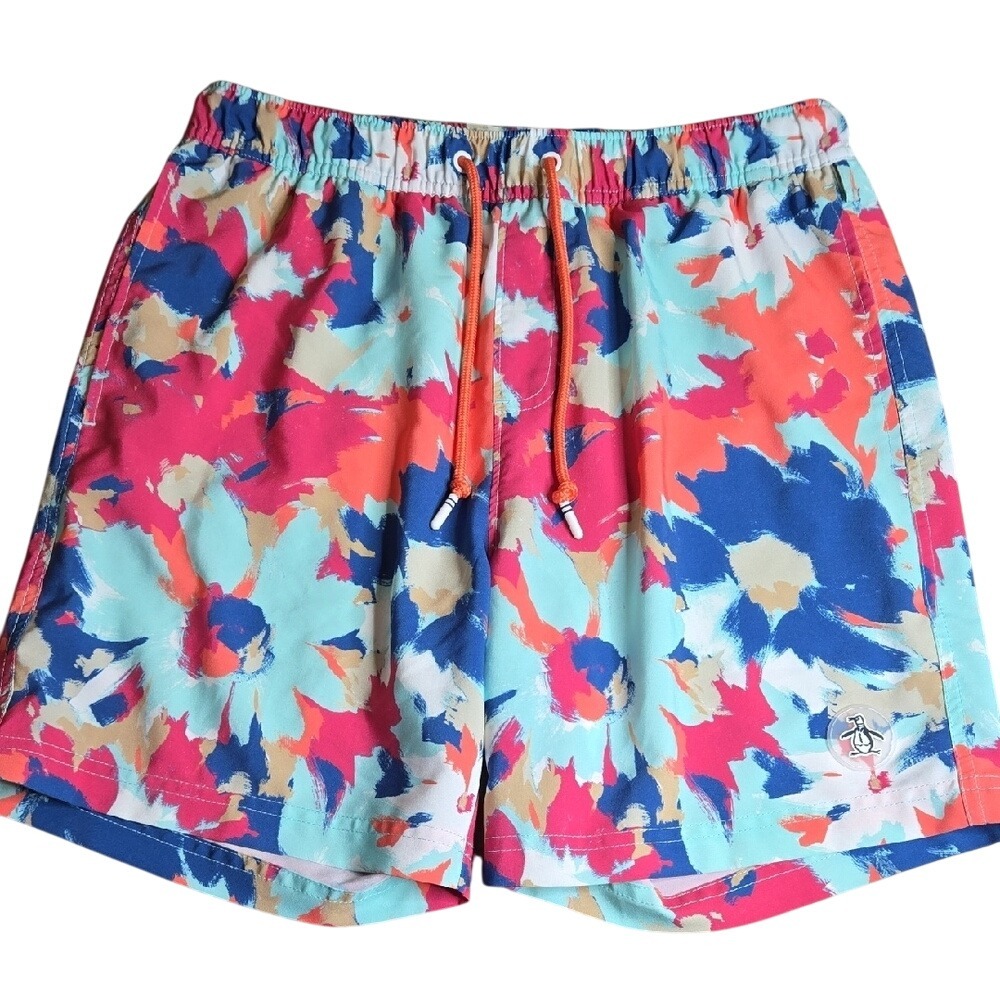 Original Penguin by Munsing Wear Swim Shorts,‎ Multicolor Colorful Surf Medium